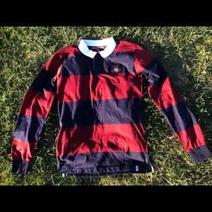Aéropostale red/blue stripe shirt